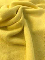 Stof Crepe Tricot - Fel Geel