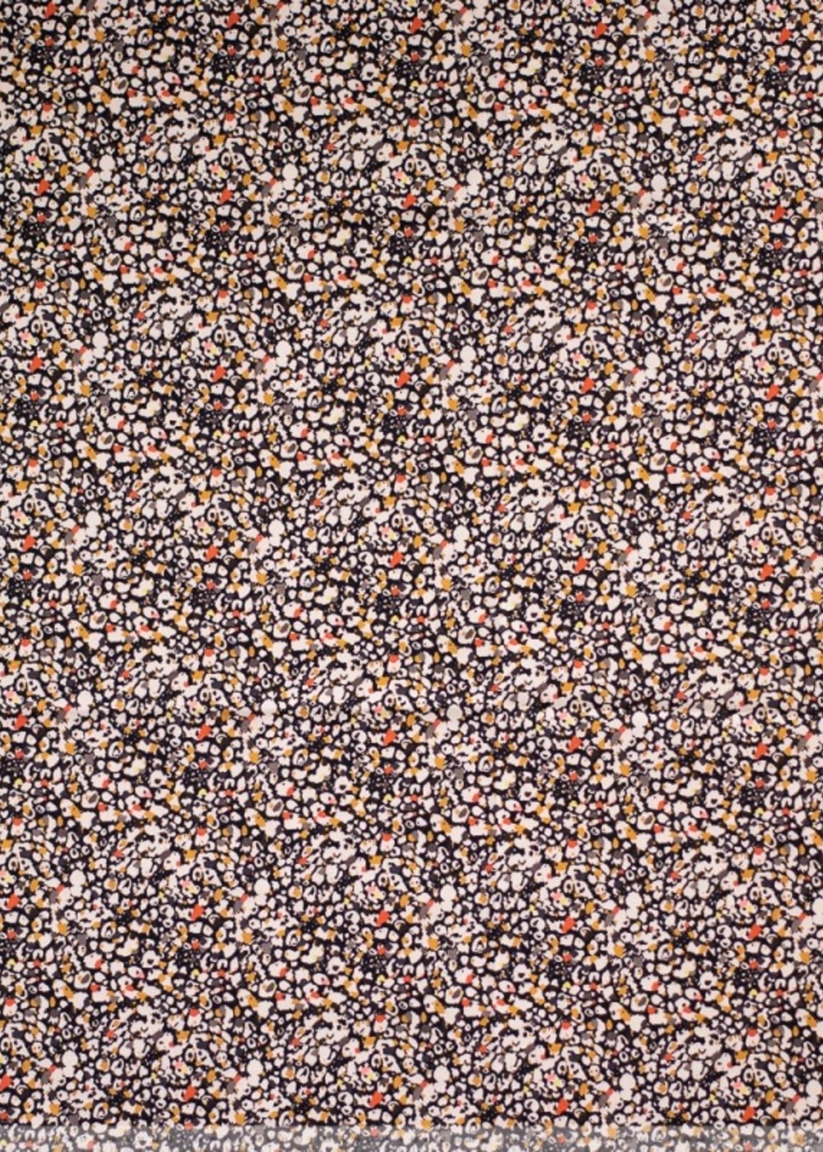 * Stof Stretchkatoen - Painted Dots