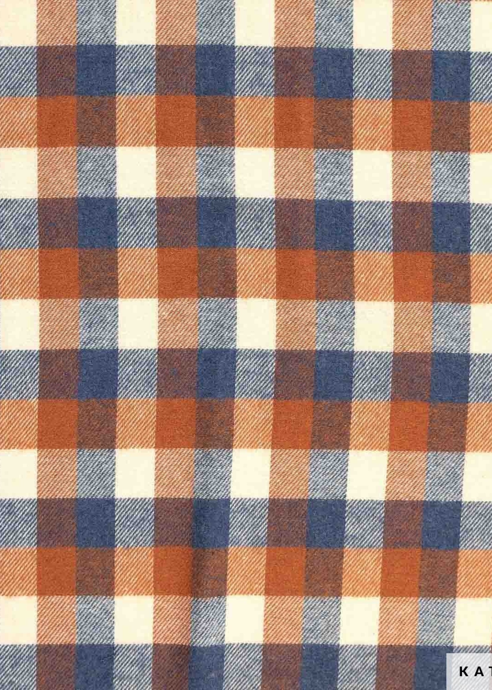 Katia * Stof Flanel - Vichy Checks - KATIA - Tricolor