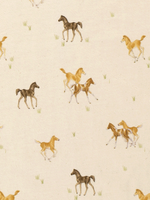 * Stof BIO Tricot - Paardjes