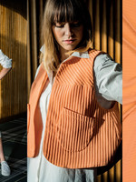 Fibre Mood Stof 3D Stretch Jacquard - Fibre Mood - AMBER & GABRIELLA - Coral