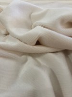 Stof Velvet Stretch Fine Ribvelours / Corduroy (tricot) - Gebroken Wit