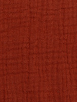 ° Stof Tetra Double Gauze - Roest