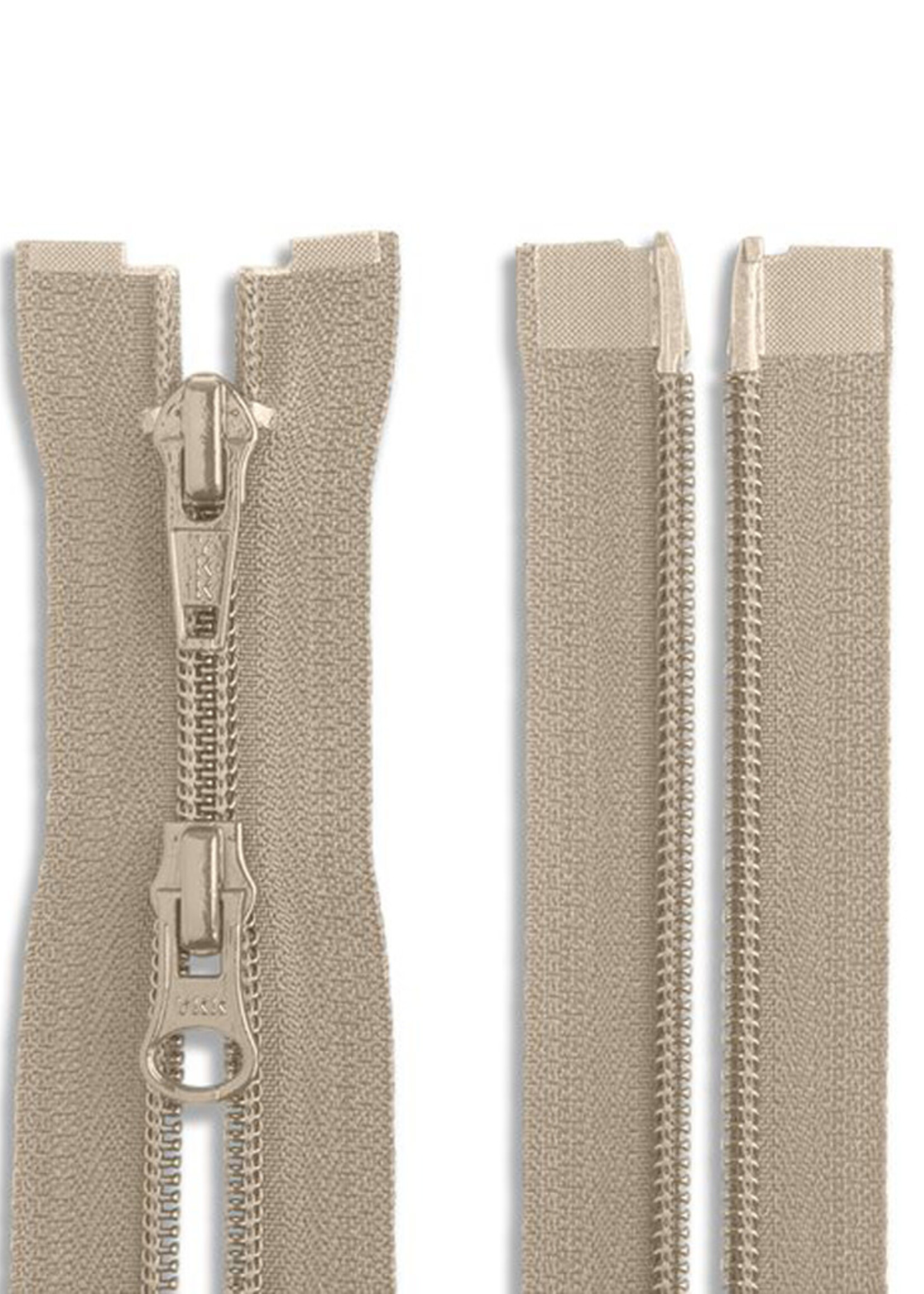 YKK Spiraalrits met 2 schuivers (572) - YKK - 70cm