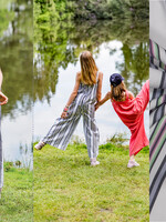 Fibre Mood * Stof Katoen - Fibre Mood - PEARL - Purple Green