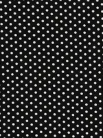 * Stof Viscose Tricot - Dots Black & White