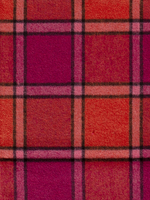 * Mantelstof - Ruiten Rood