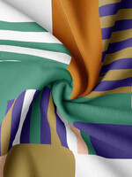 * Stof Canvas - Half Panama - Blocks