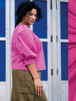 Fibre Mood * Stof Stonewashed Katoen - Fibre Mood - EZA - Fuchsia