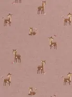 Stof Canvas - Bambi - Pink