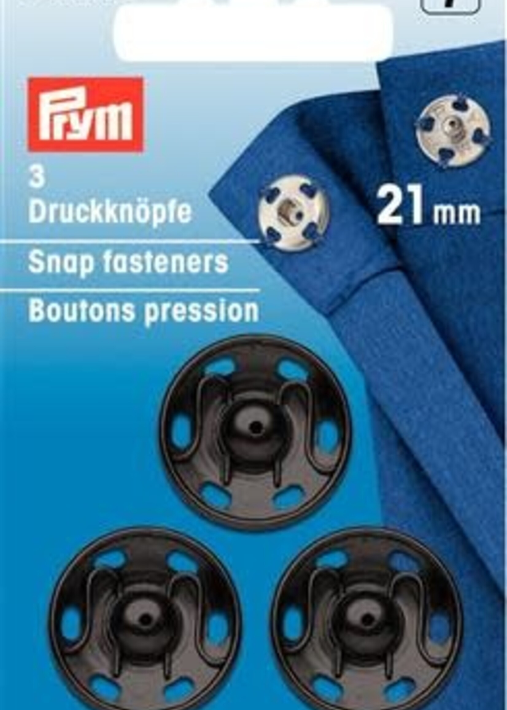 Prym Prym - Aannaaidrukknopen - 21mm - Zwart