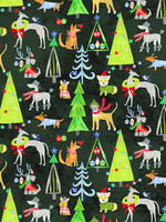 Windham Fabrics * Stof Katoen - Windham Fabrics - Happy Pawlidays by Jill McDonald