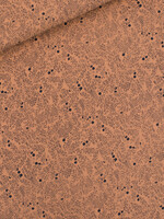 See You at Six * Stof French Terry - See You at Six - Season Greenings Koperbruin