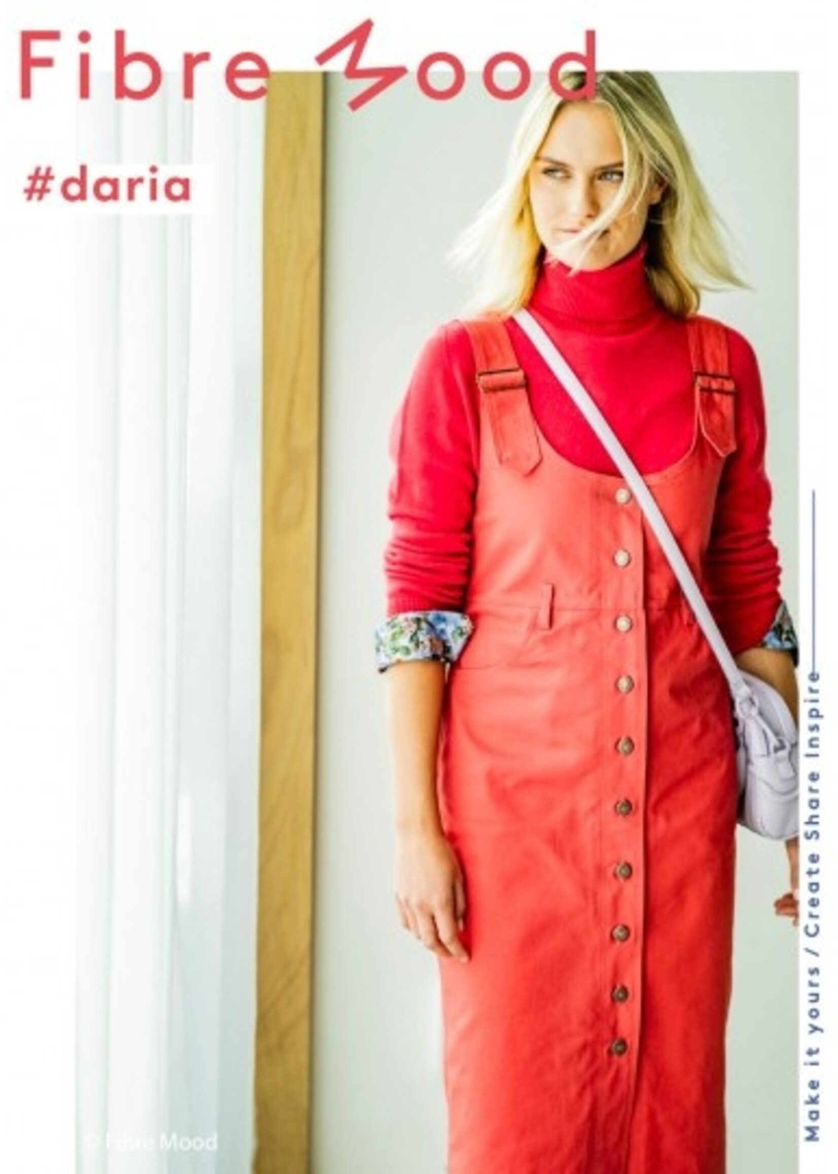 * Stof Jeans - Fibre Mood - DARIA - Donkerroze