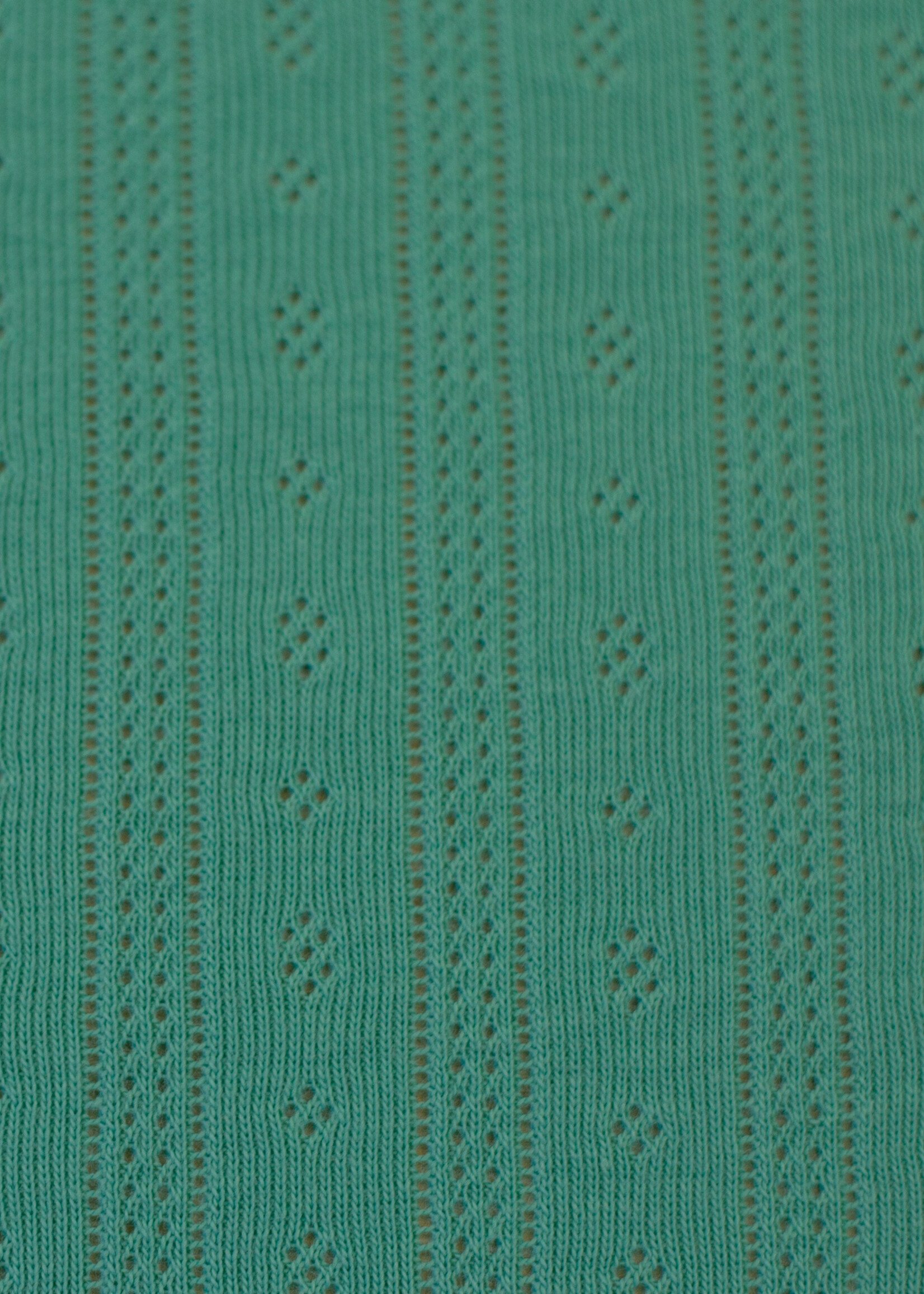 * Stof Tricot Pointelle - Groen