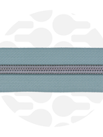 Zipper Zoo ° Spiraalrits - Zipper Zoo - 1 meter - Smokey Mint / Zilver