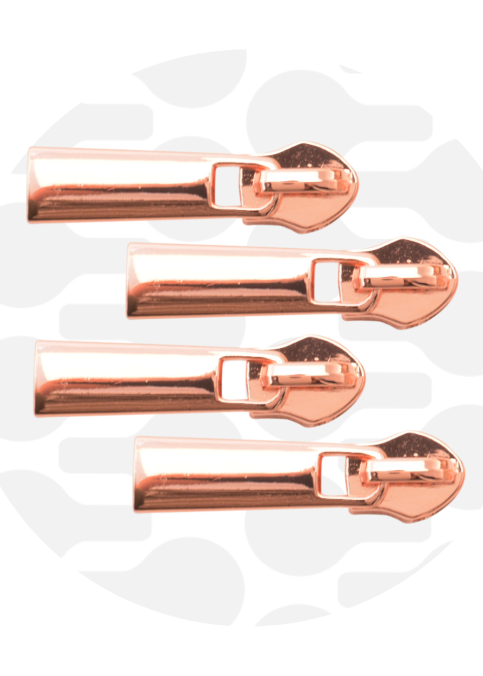 Zipper Zoo * Schuiver Spiraalrits #5 - Rosé Goud (per 4 stuks)