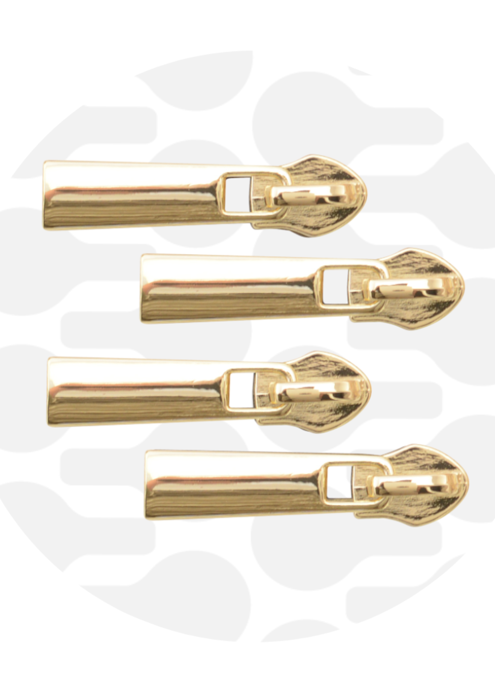 Zipper Zoo ° Schuiver Spiraalrits #5 - Zipper Zoo - Goud (per 4 stuks)