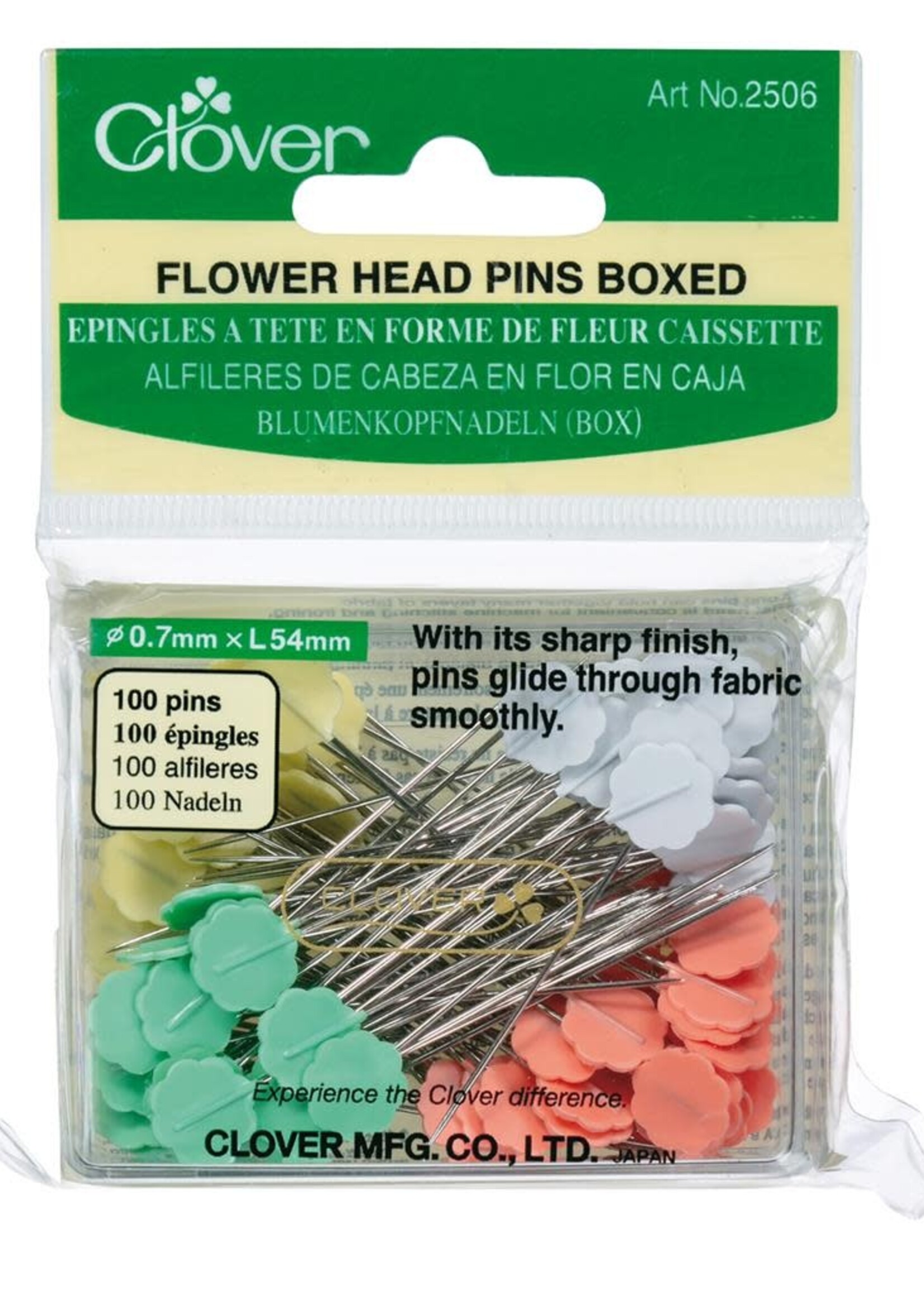* Bloemenkopspelden - Flower Head Pins - Clover