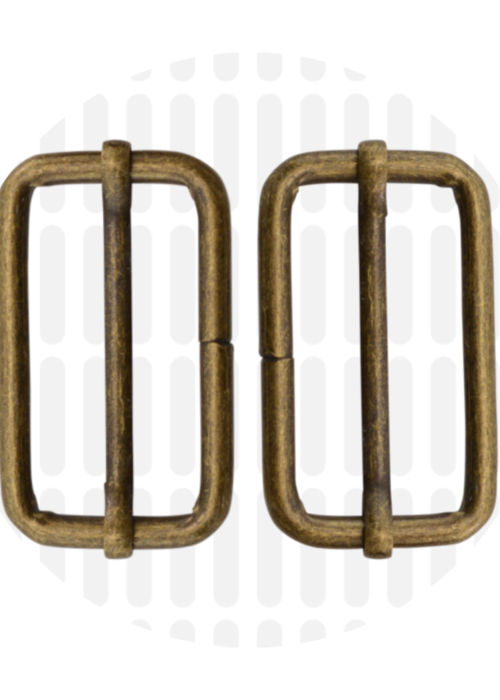 ° Schuifgesp - Zipper Zoo - 40mm - Brons (per 2 stuks)
