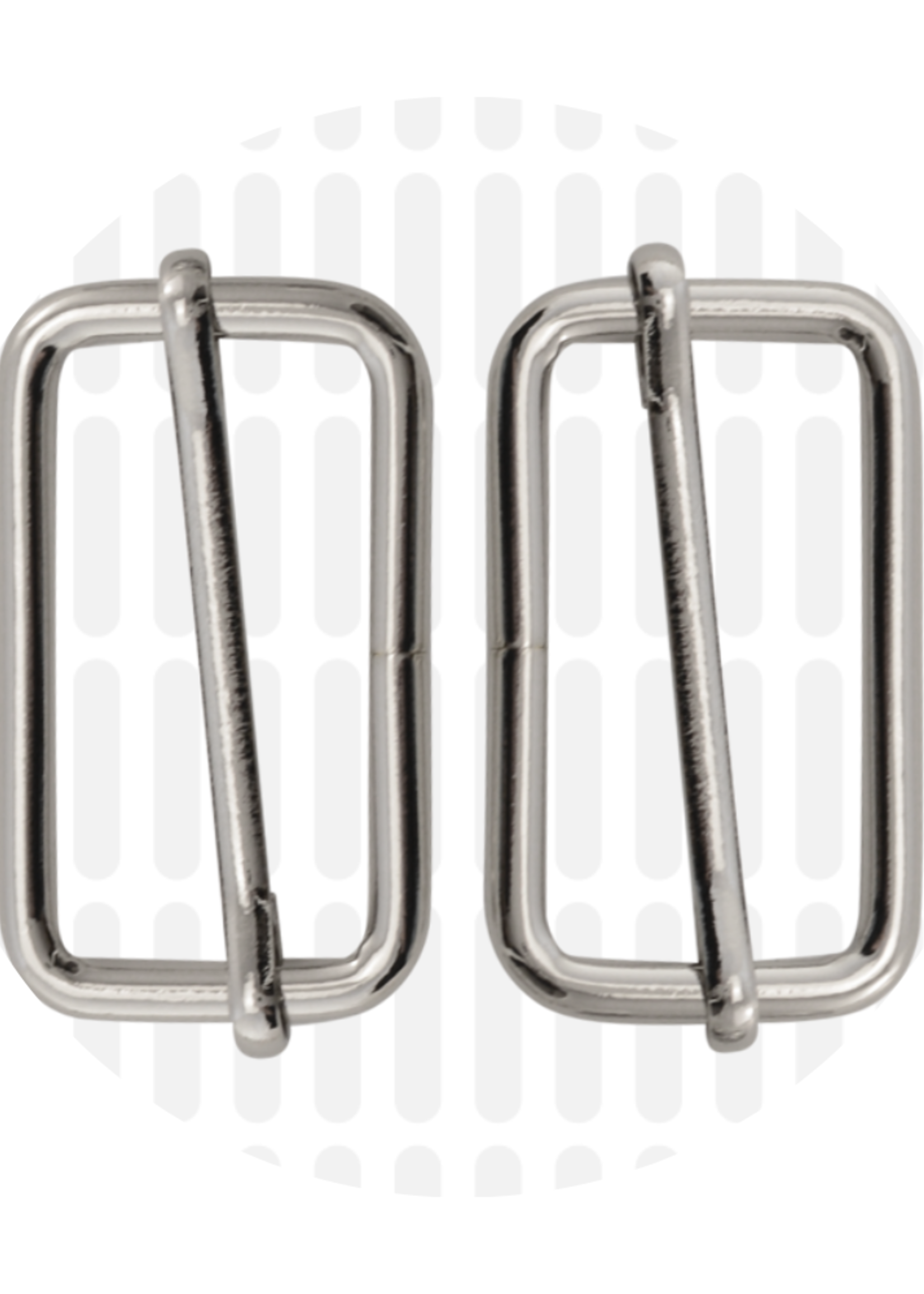 Zipper Zoo ° Schuifgesp - Zipper Zoo - 40mm - Zilver (per 2 stuks)