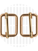 Zipper Zoo ° Schuifgesp - Zipper Zoo - 25mm - Goud (per 2 stuks)