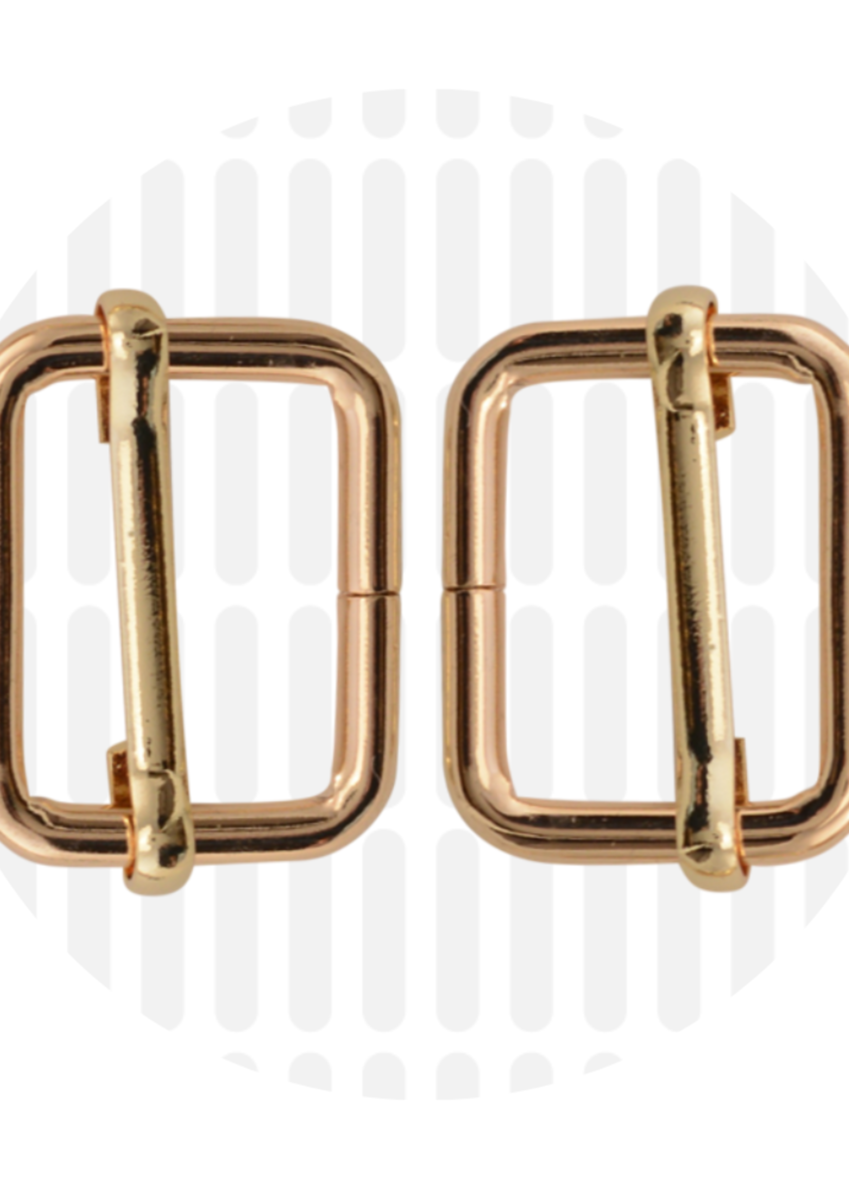 Zipper Zoo ° Schuifgesp - Zipper Zoo - 25mm - Goud (per 2 stuks)