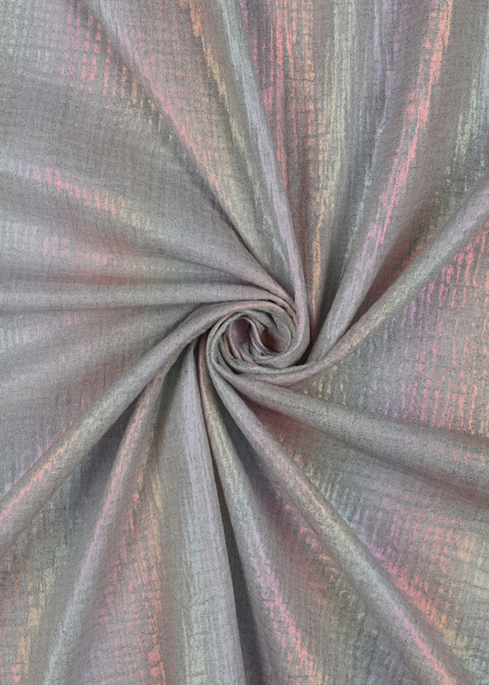 * Stof Double Gauze - Rainbow Foil