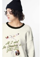 * Paneel Stof Sweater - All I want for Christmas...