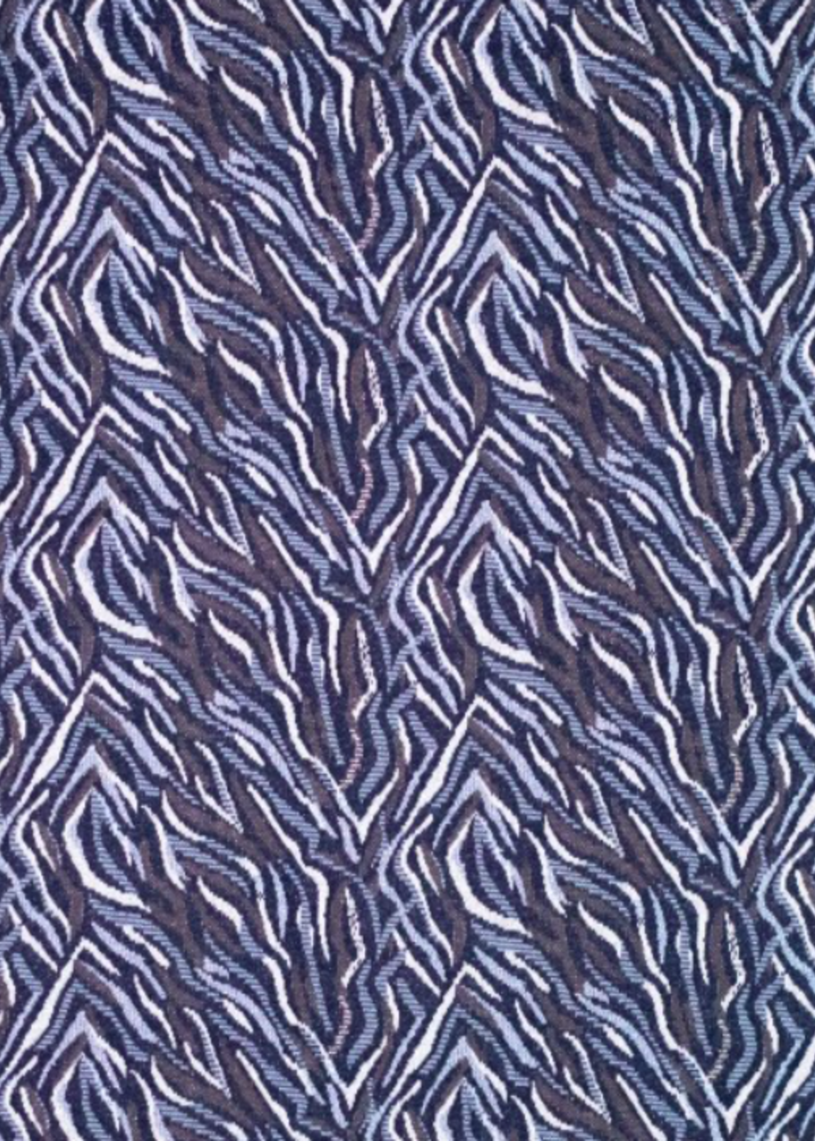 * Stof Rekbare Jacquard - Zebra Lurex