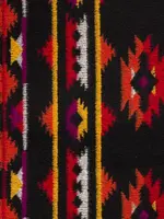 ° Stof Mantel Wolmix - Etnic Black