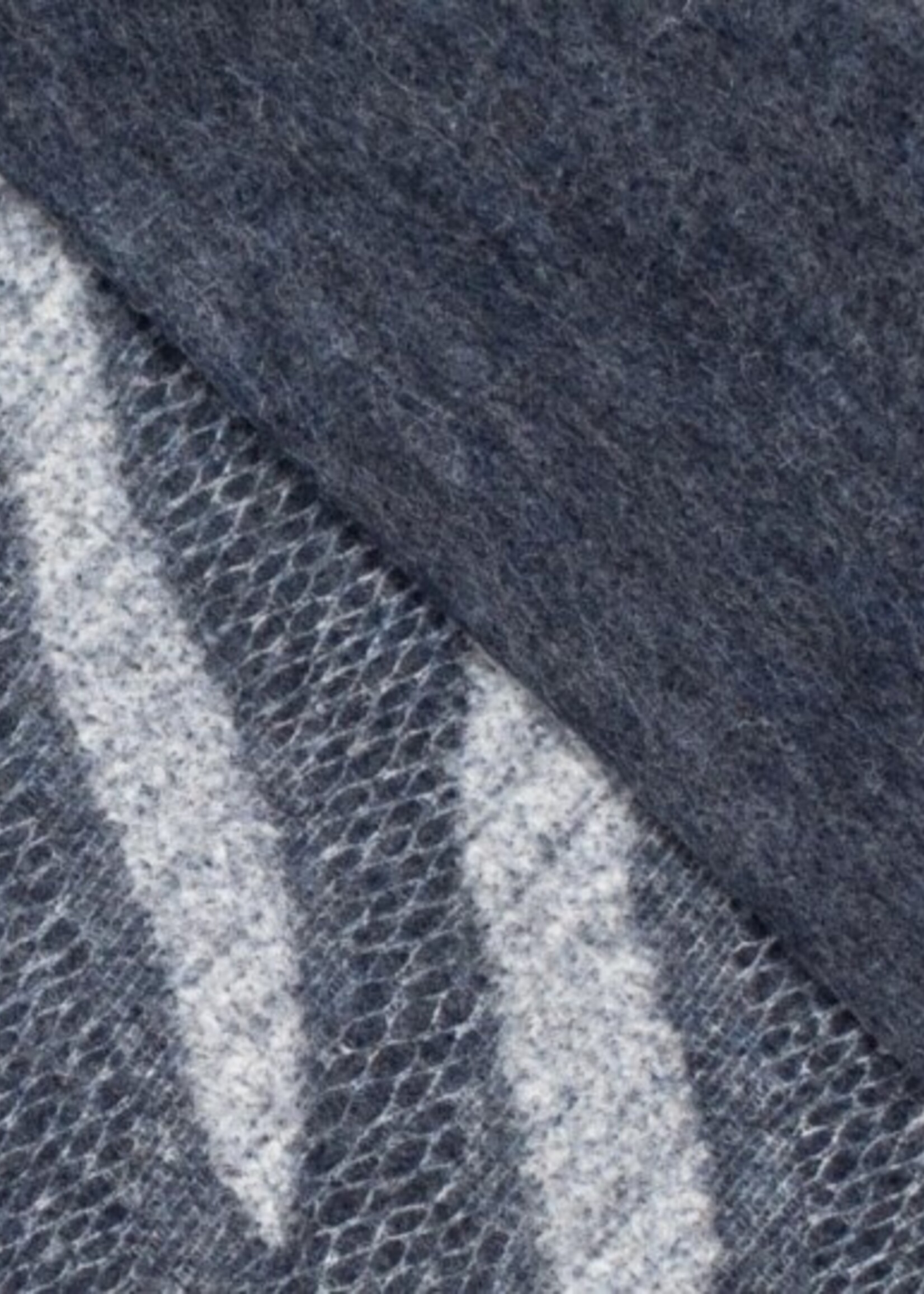 * Stof Mantel Wolmix - Zebra Blue