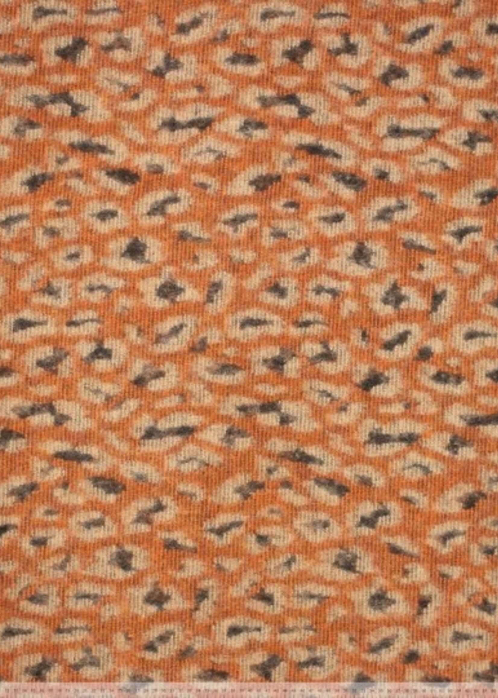 ° Stof Mantel Wolmix - Leopard