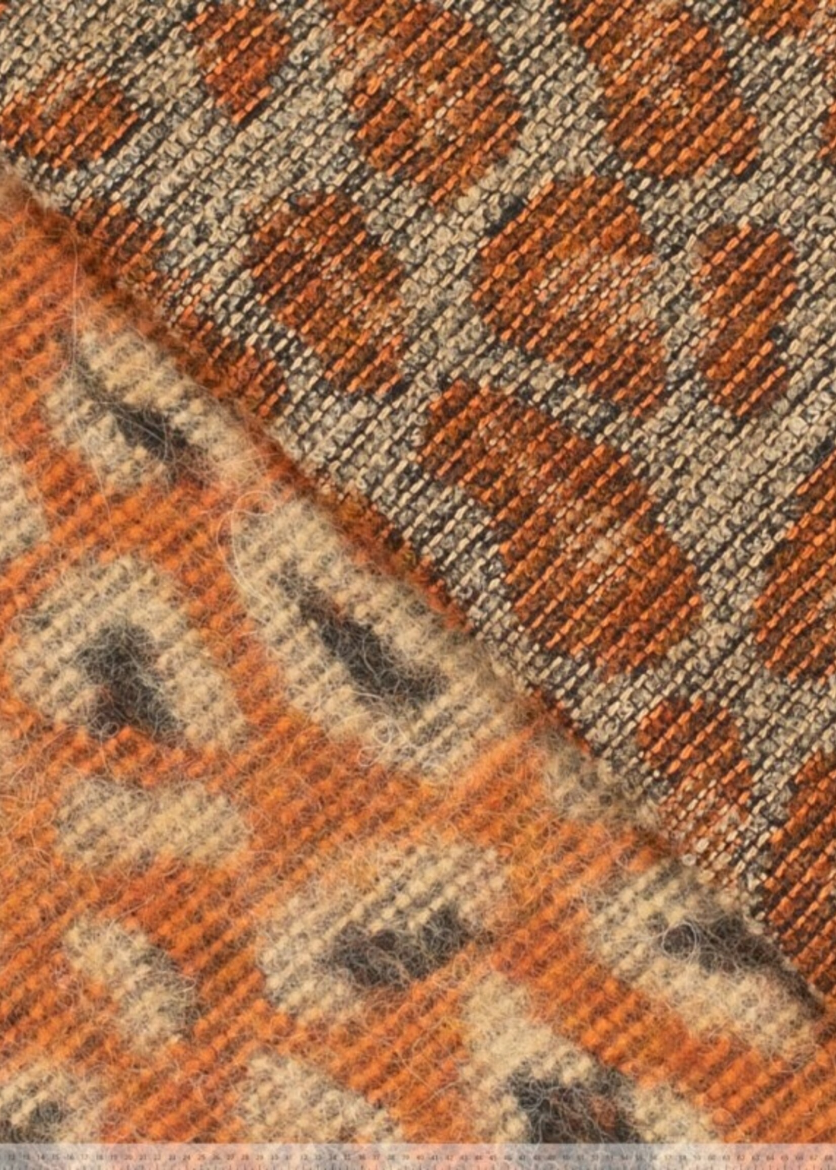 ° Stof Mantel Wolmix - Leopard