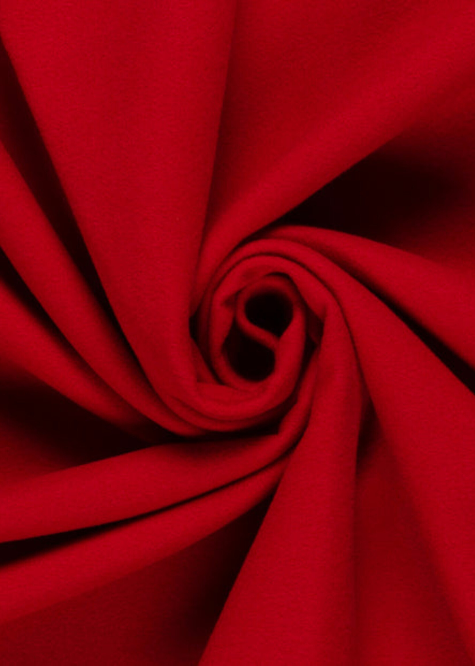 * Stof Mantel Wool Touch - Duffelcoat - Rood