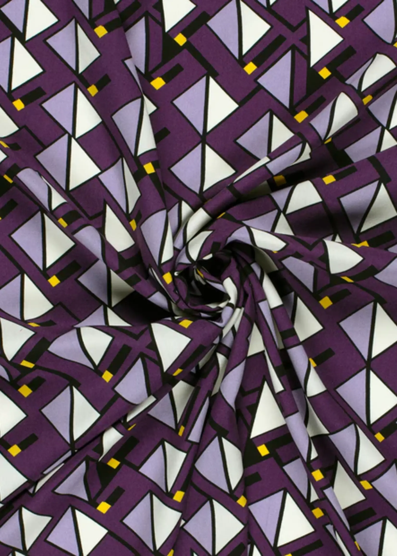 * Soepelvallende Stof - Purple Checks