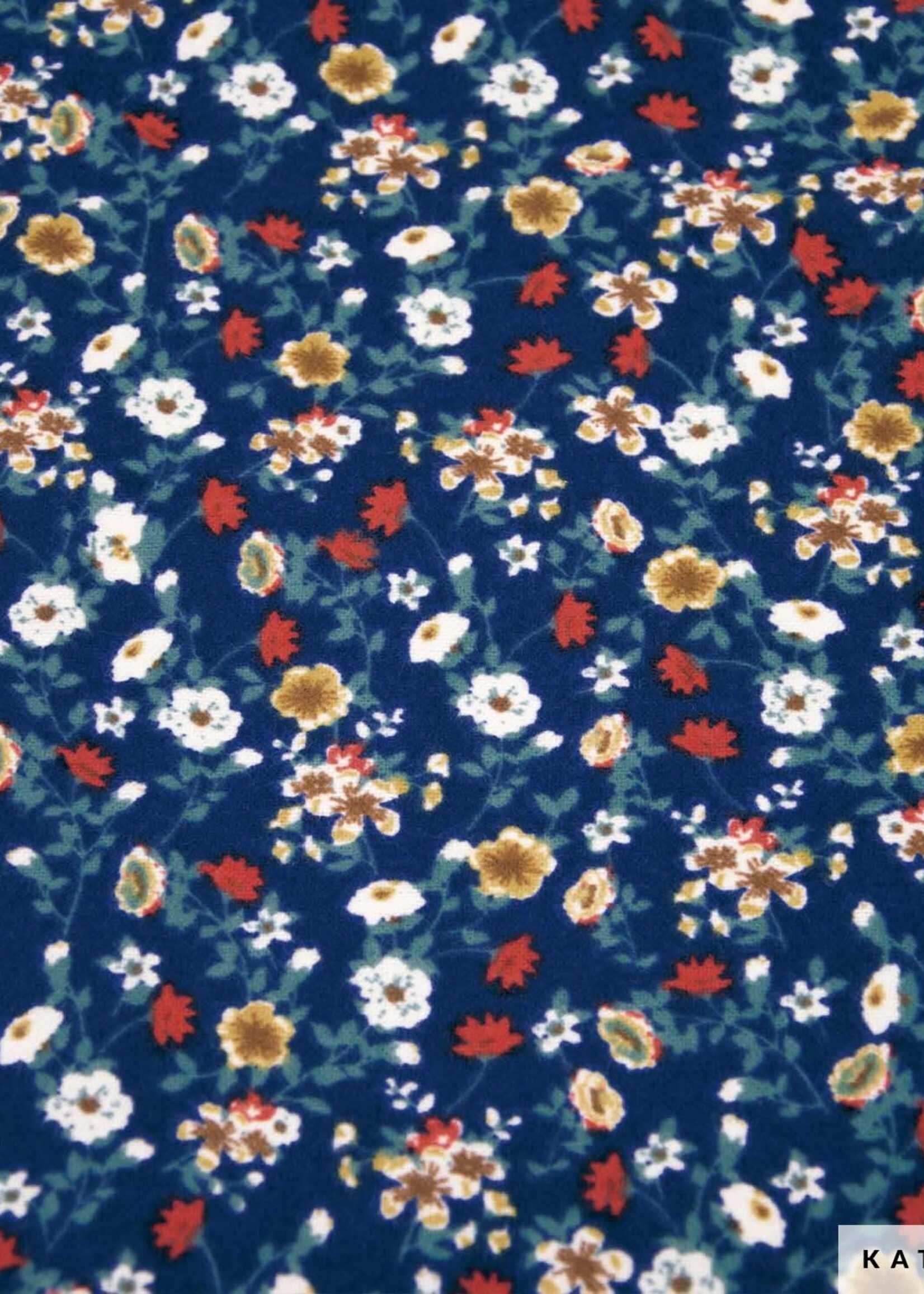 * Stof Flanel - KATIA - Zinnia Blue