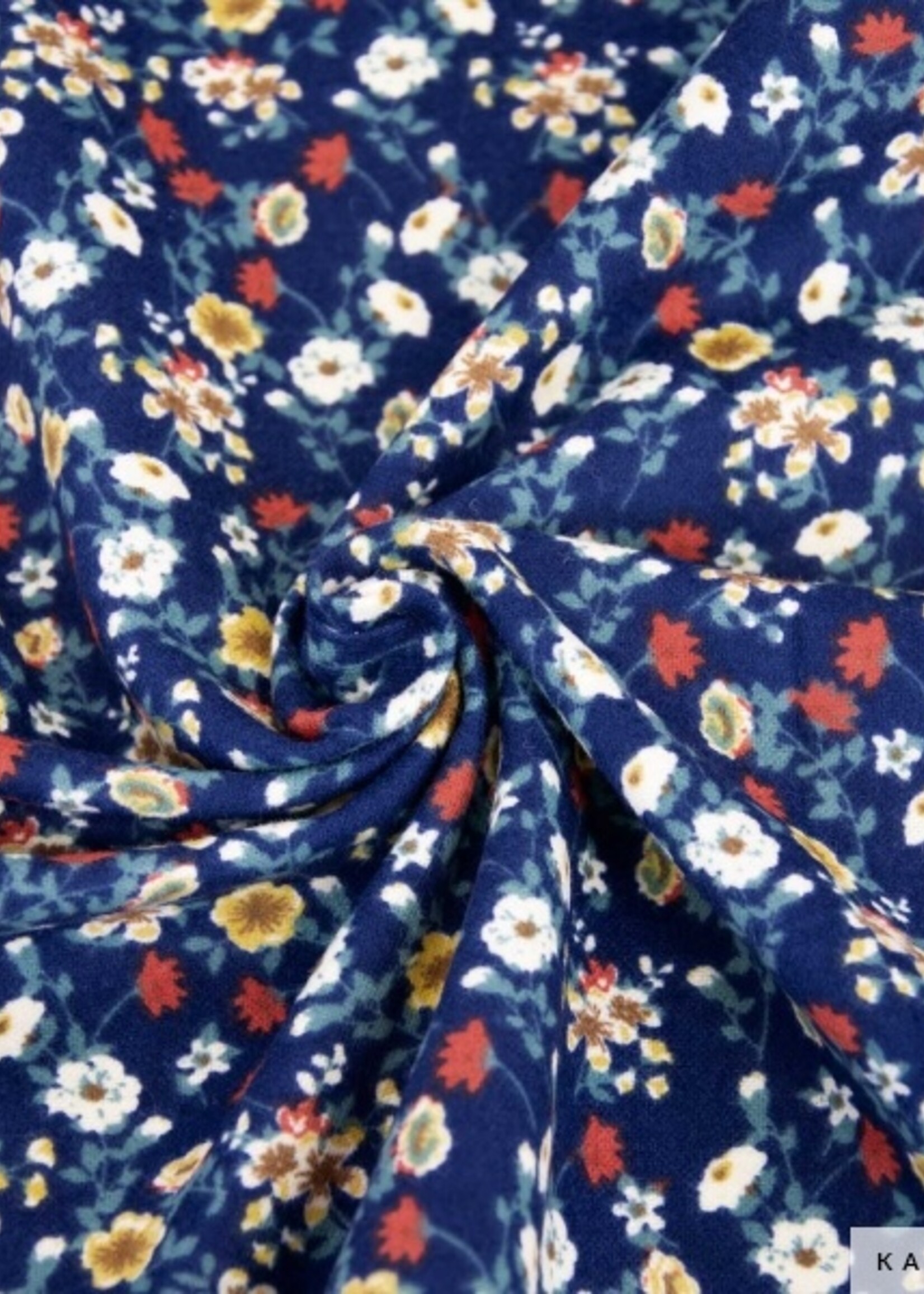 * Stof Flanel - KATIA - Zinnia Blue