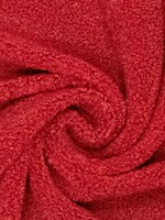 * Stof Teddy Fur - Rumba Red