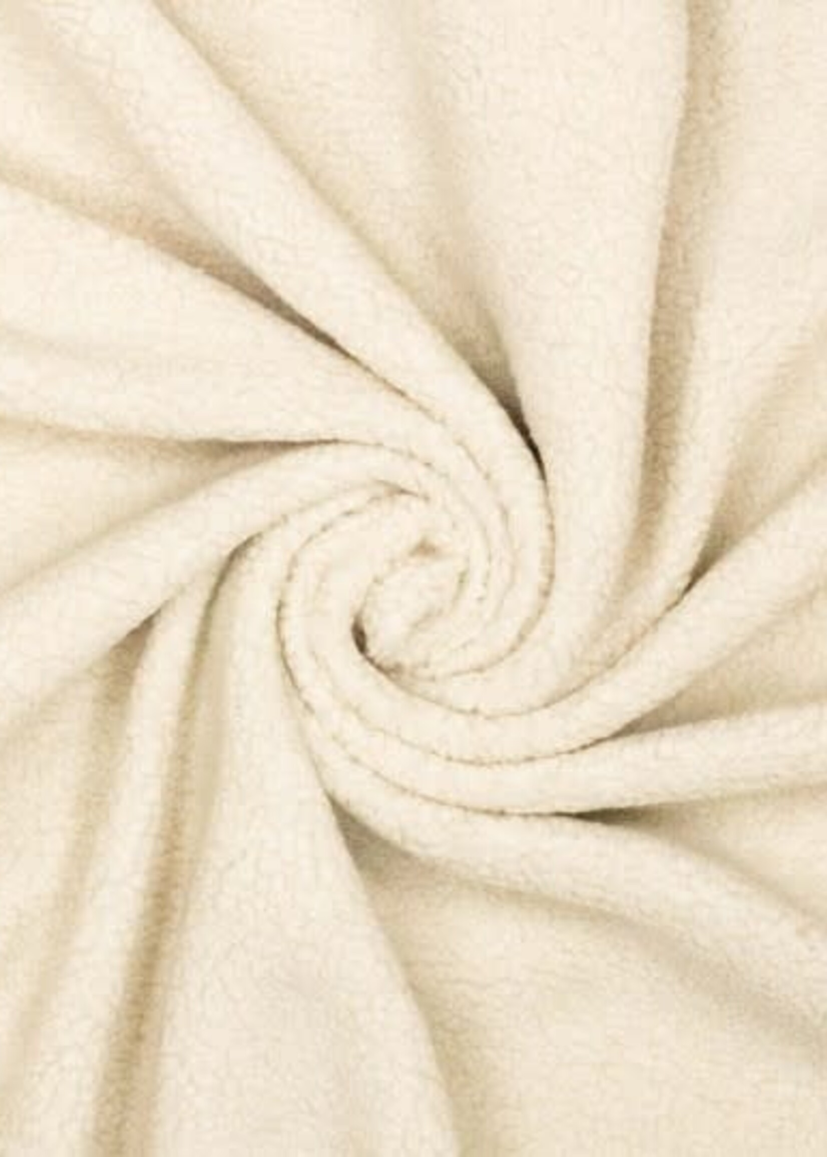 ° Stof Teddy - Gebroken Wit