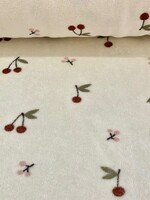 * Stof Rekbare Spons - Kersjes