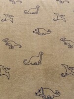 * Stof Rekbare Spons - Dino's - Groen