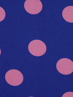 Poppy * Stof Flanel - POPPY Fabrics - Dots Kobalt
