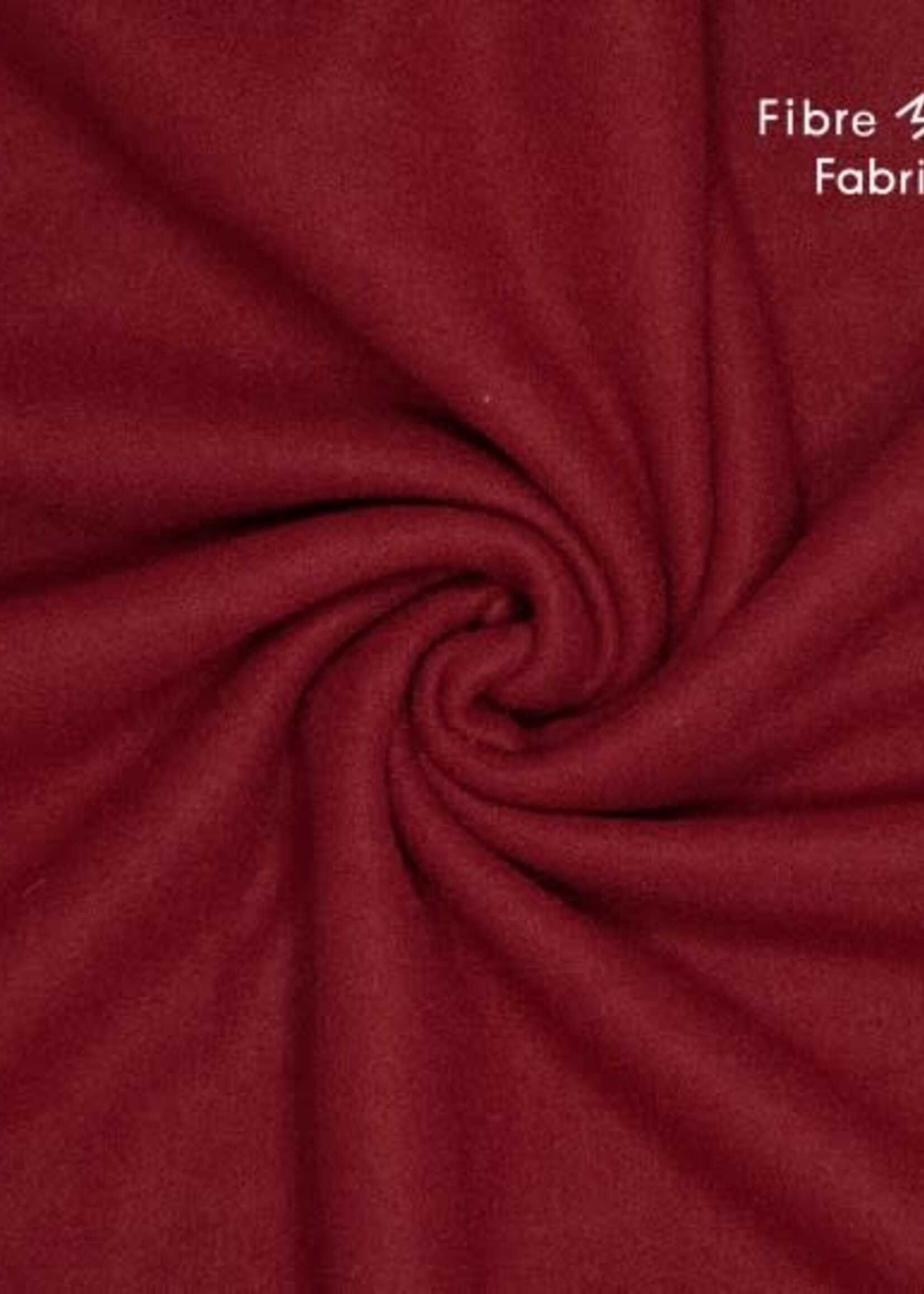 Fibre Mood ° Stof Wol Fleece - Fibre Mood - Dieprood - DILA