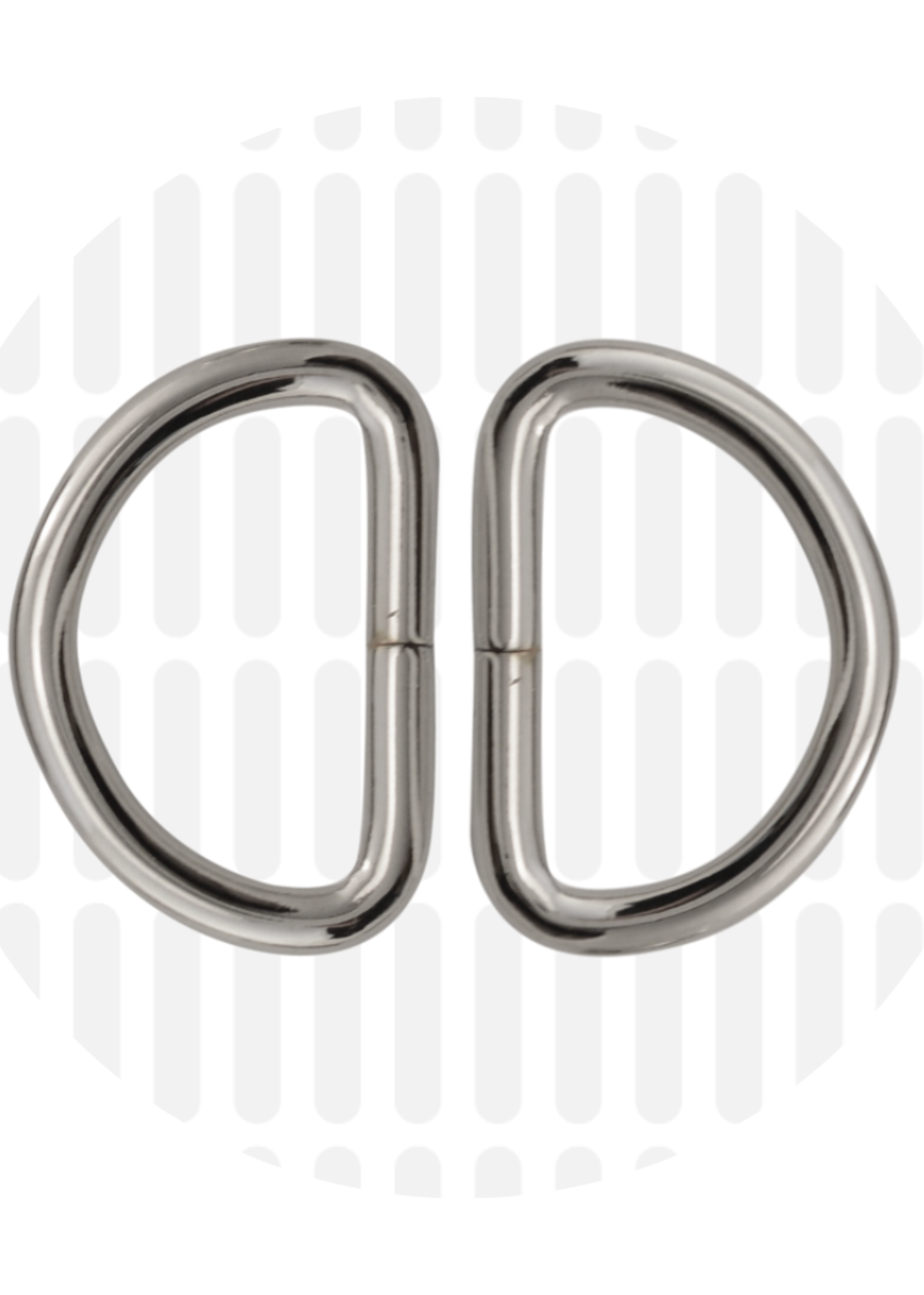 Zipper Zoo ° D-ring - Zipper Zoo - 25mm - Zilver (per 2 stuks)