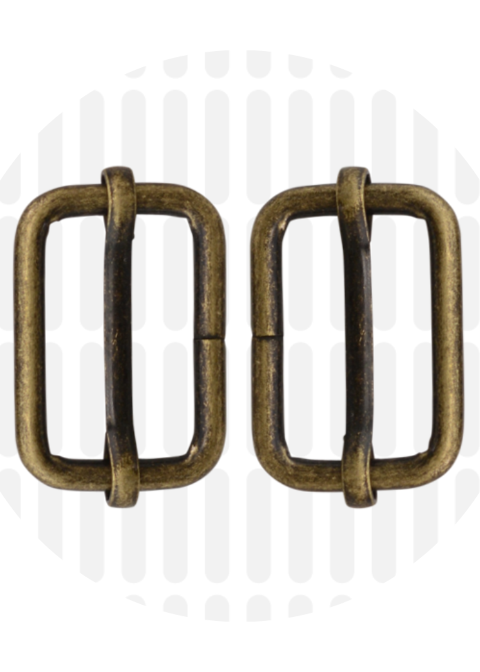 ° Schuifgesp - Zipper Zoo - 25mm - Brons (per 2 stuks)