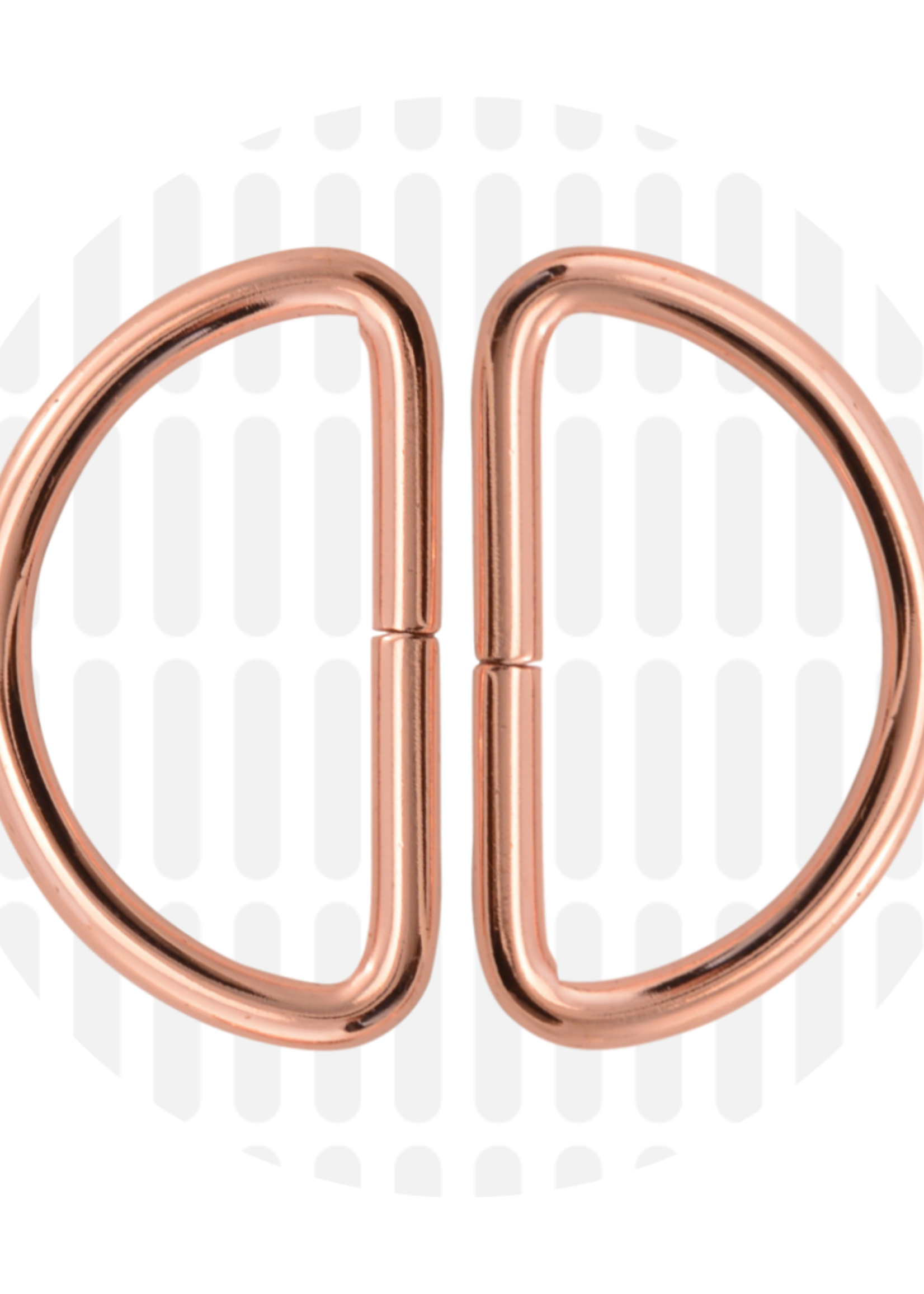 Zipper Zoo ° D-ring - Zipper Zoo - 40mm - Rosé (per 2 stuks)