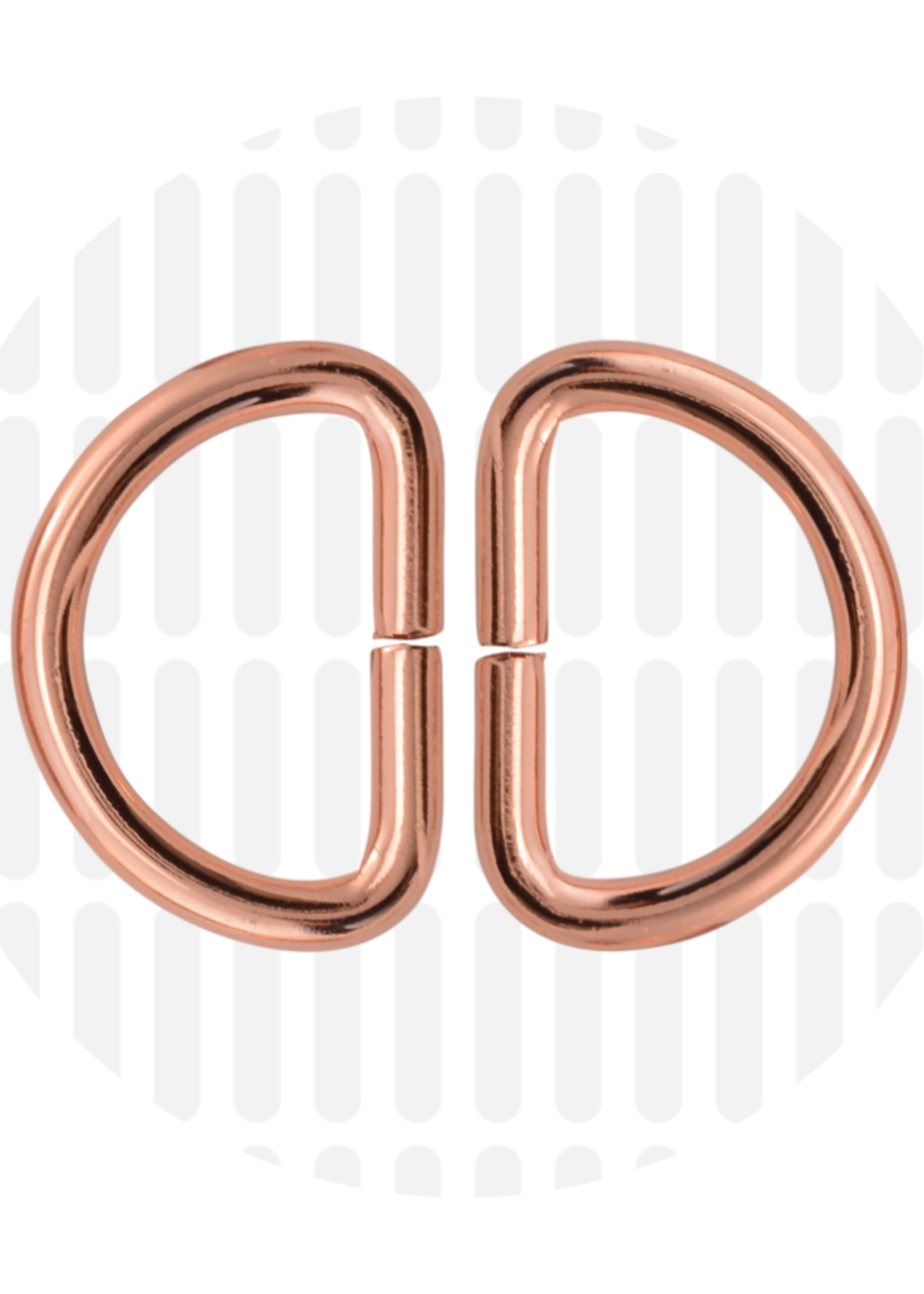 Zipper Zoo ° D-ring - Zipper Zoo - 25mm - Rosé (per 2 stuks)