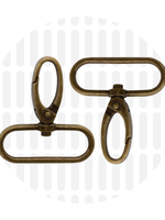 Zipper Zoo ° Musketon - Zipper Zoo - 40mm - Brons (per 2 stuks)