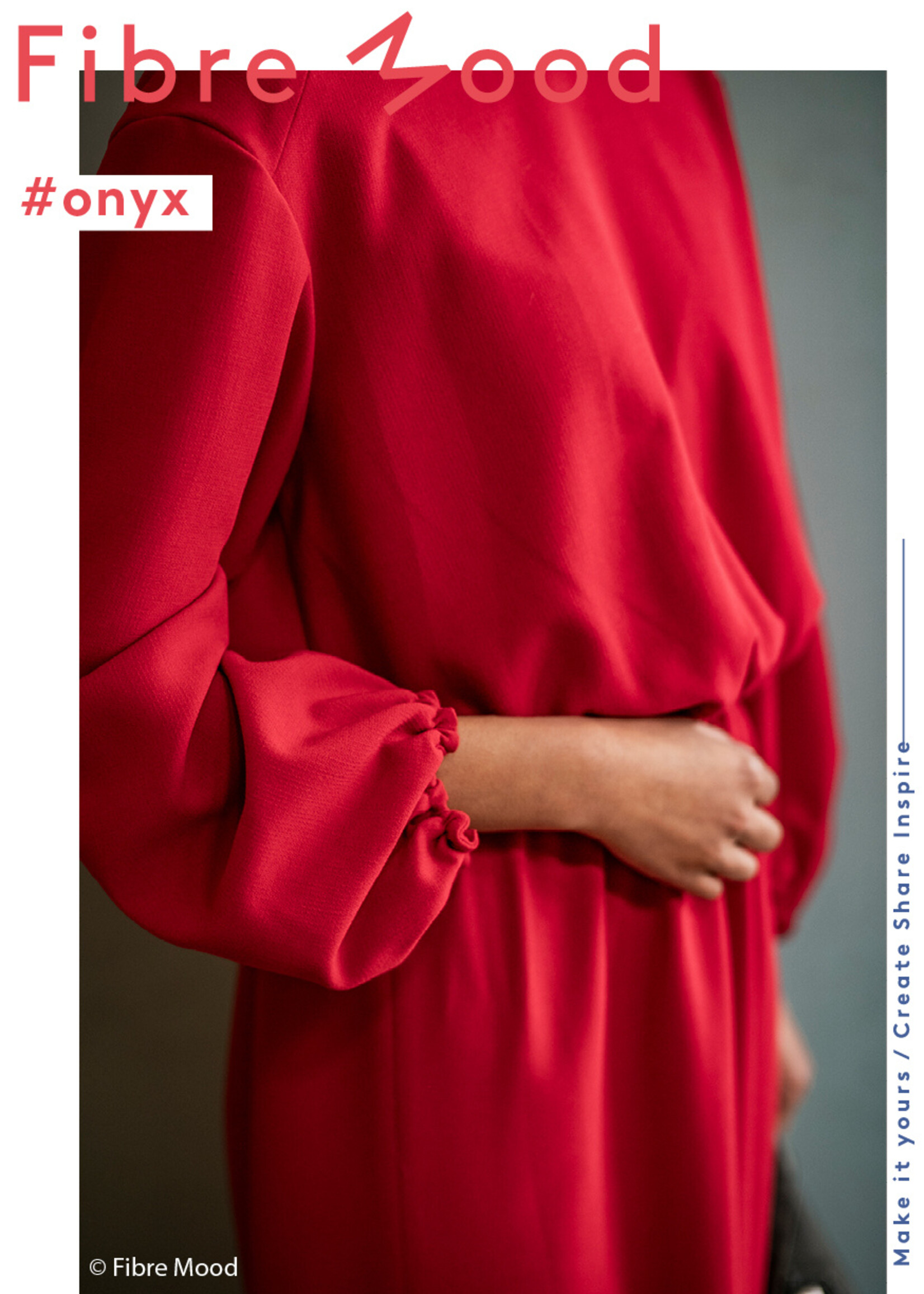 Fibre Mood ° Stof Crepe - Fibre Mood - Rood ONYX